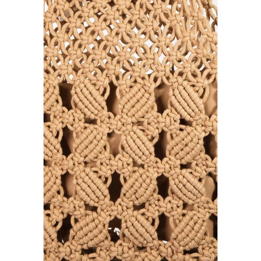 Fame Boho Braided Wooden Top Handle Bag - Picture 8 of 9